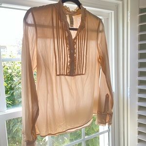 Laundry by Design, Silk, Long Sleeve Blouse.